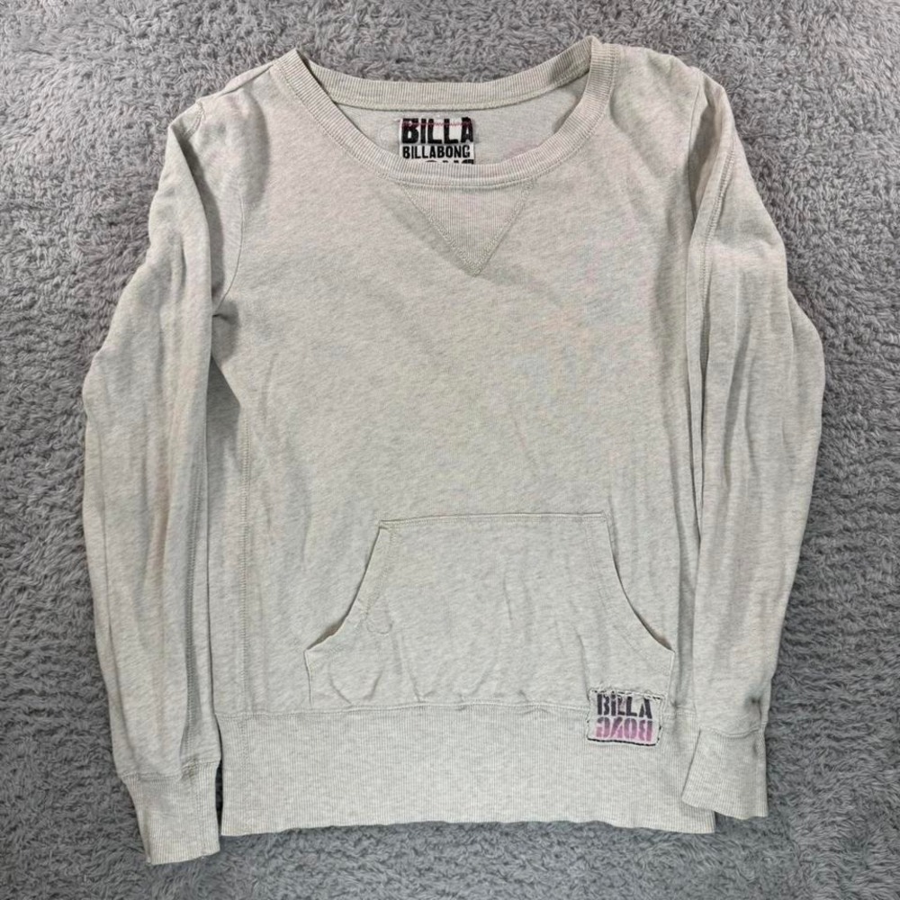 Billabong grey long sleeve‎ top
